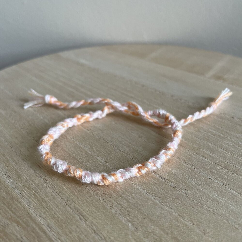 Cicely Bracelet, anklet, trendy, comfortable, tie, embroidery thread, woven, gif